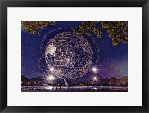 Framed Flushing Meadows Unisphere Print