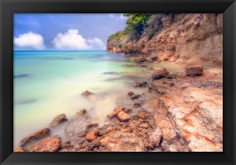 Framed Antigua Beach Print