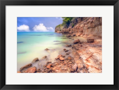 Framed Antigua Beach Print