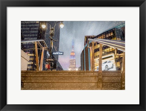 Framed Empire State Building Print