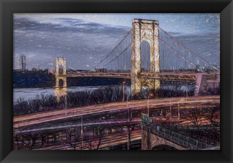 Framed George Washington Bridge Print