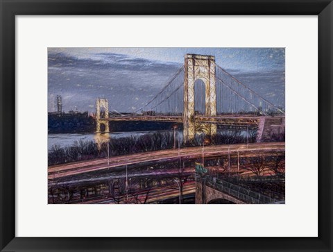 Framed George Washington Bridge Print