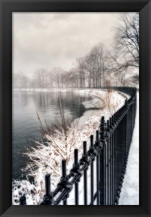 Framed Central Park Storm 1 Print