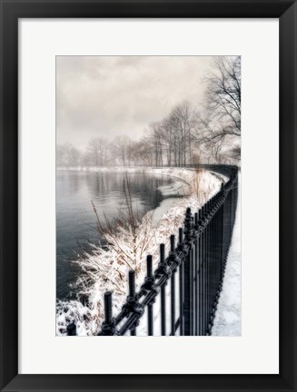 Framed Central Park Storm 1 Print