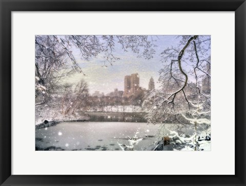 Framed Central Park Storm 3 Print