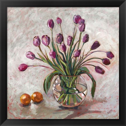 Framed Joyful Tulips Print