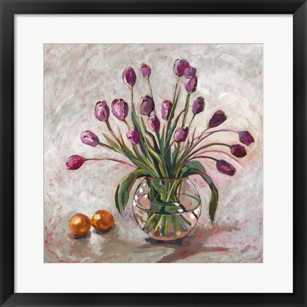 Framed Joyful Tulips Print