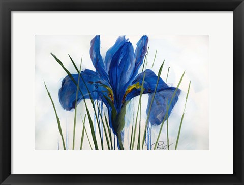 Framed Iris Sings the Blues Print