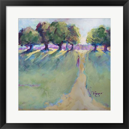 Framed Lavender Field Print