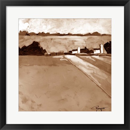 Framed Serenity on the Farm - Brown Print