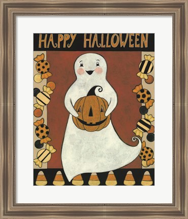Framed Ghosts with Treats Print