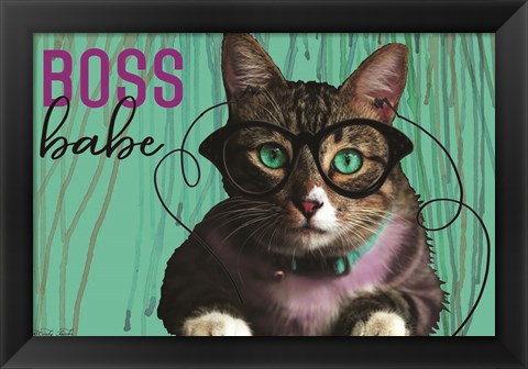 Framed Boss Babe Print