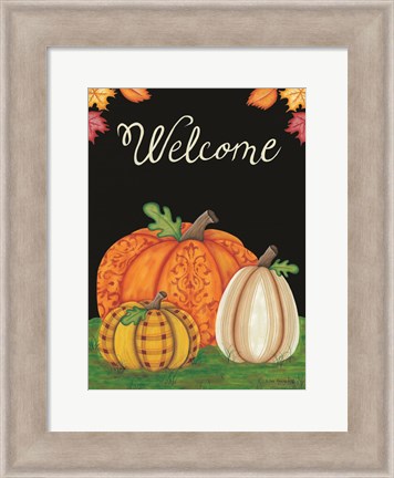 Framed October Welcome Print