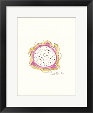 Framed D is for Dragon Fruit II Print