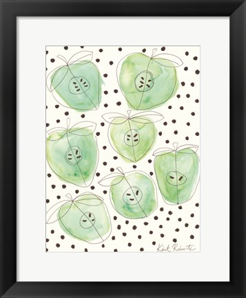 Framed Apple a Day Print