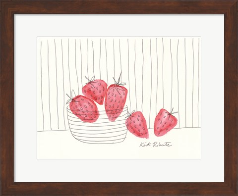 Framed Sweet as Strawberries Print