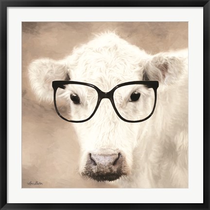 Framed See Clearly Cow Print