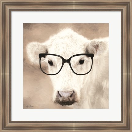 Framed See Clearly Cow Print