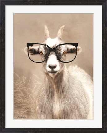 Framed See Clearly Goat Print