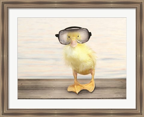 Framed Diving Duck Print