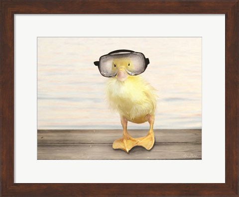 Framed Diving Duck Print