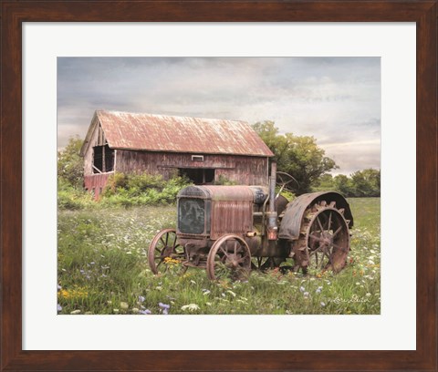 Framed Clayton Tractor Print