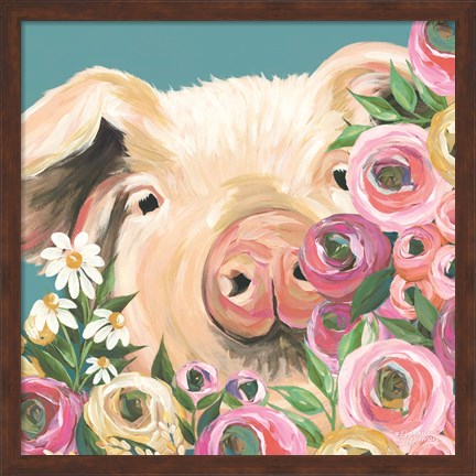 Framed Pig Print